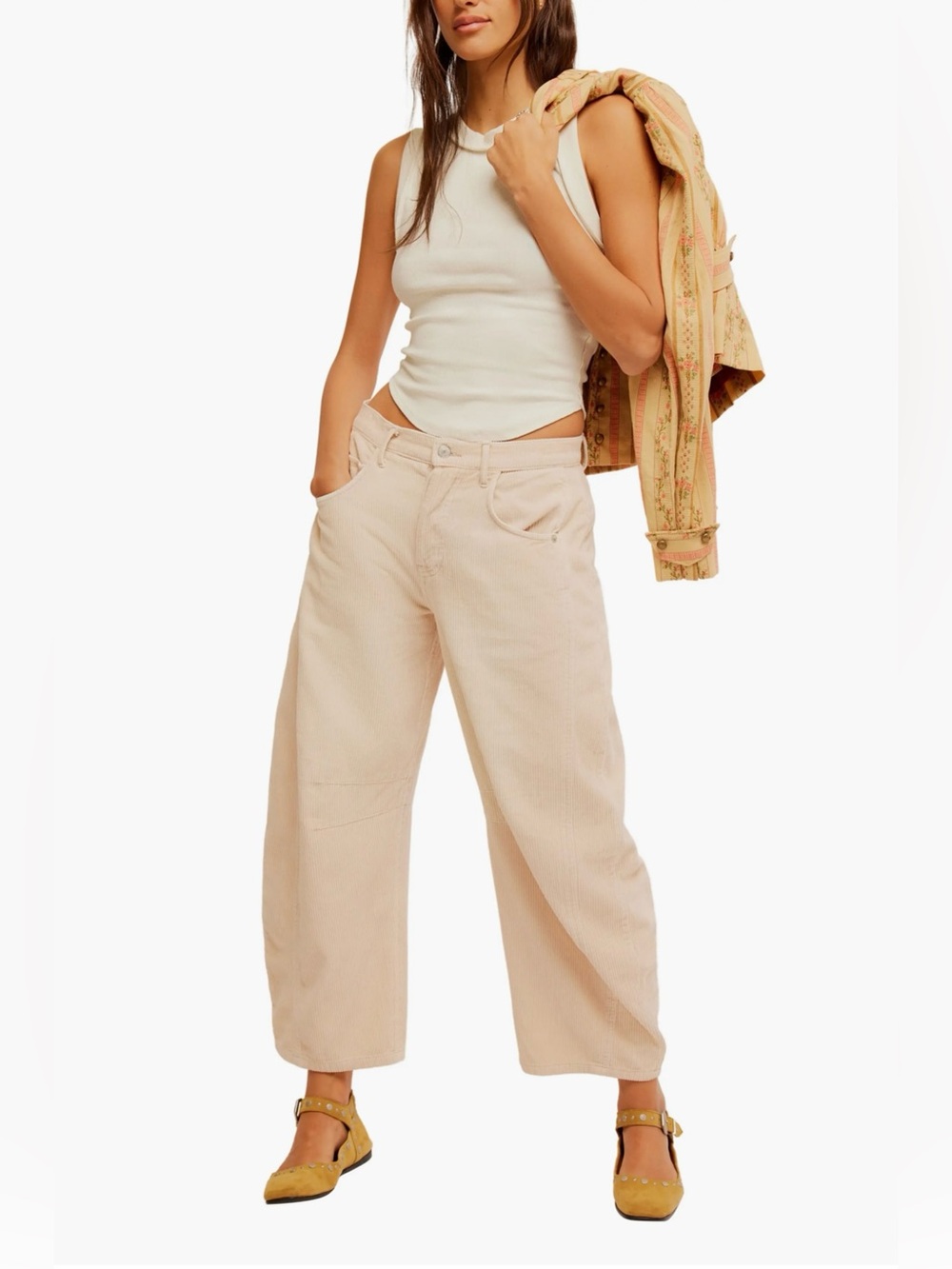 Free People we the free good luck mid rise barrel